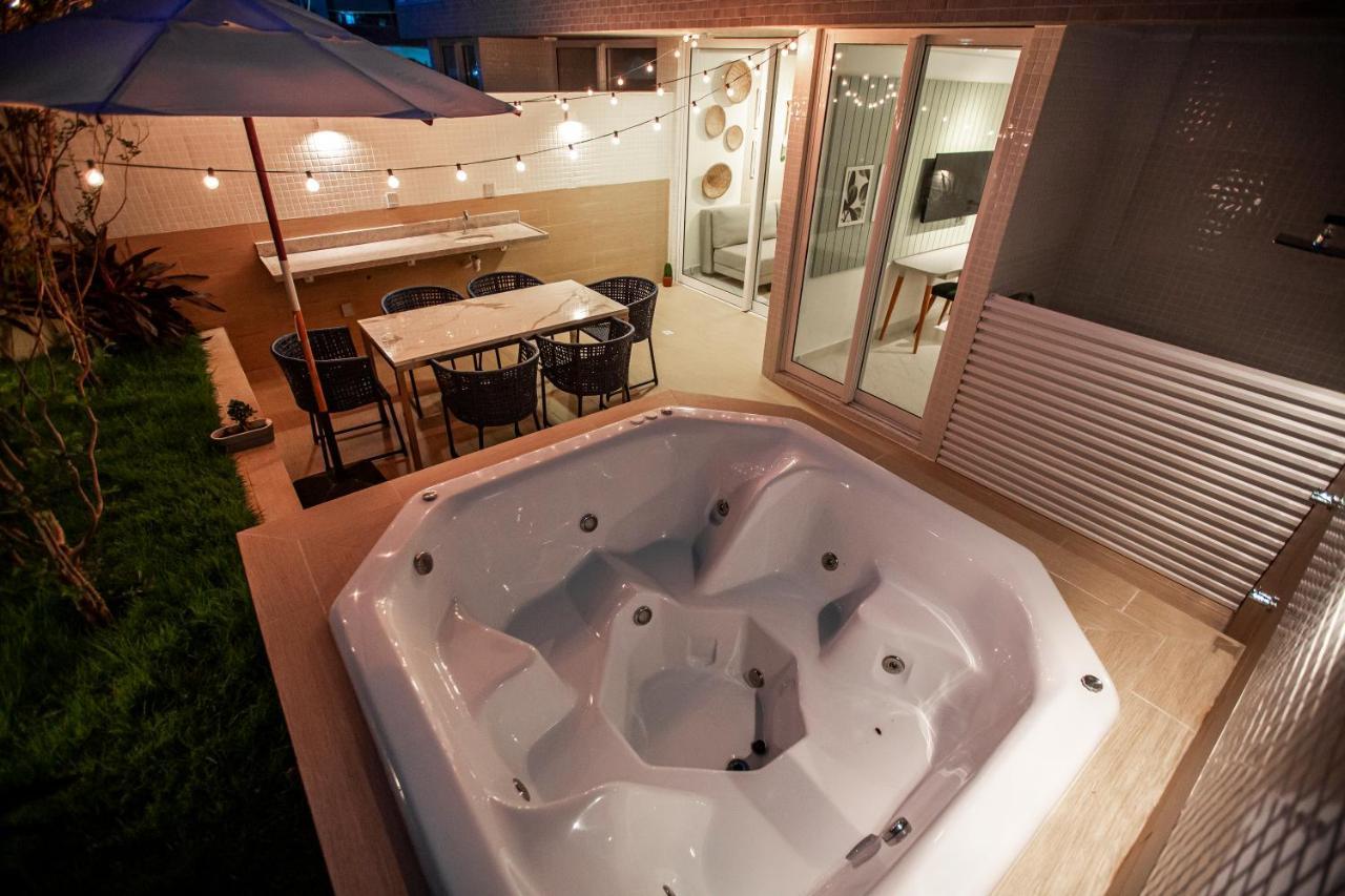 Apartamento Com Jacuzzi Na Beira Mar De Joao Pessoa No Branco Haus Exterior photo